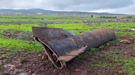 Folgen eines Raketenangriffs in Quneitra