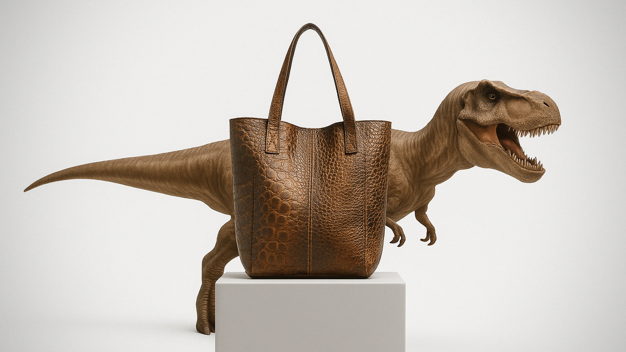 Unique Bag Made from Dinosaur Collagen 'T. Rex'