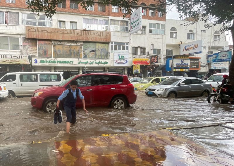 Yemen's Heavy Rains Leave Displaced People Homeless