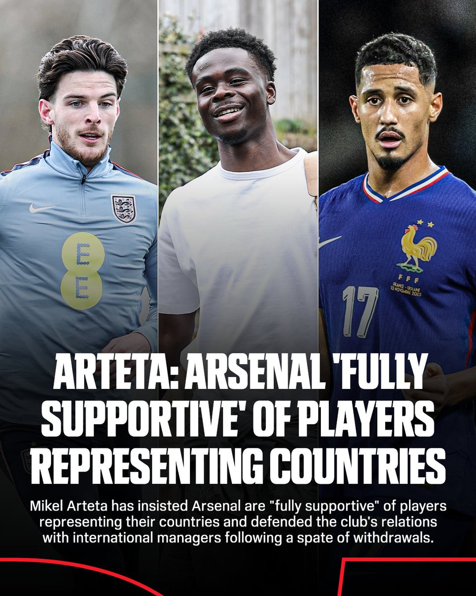 Arsenal soutient ses joueurs en sélection nationale
