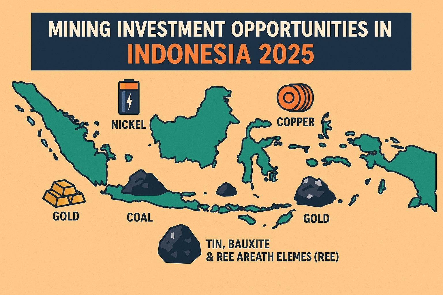 استثمارات التعدين في كوناوي الإندونيسية