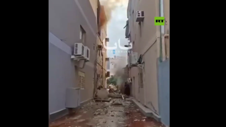 تضرر منازل في سترة بعد اعتراض مسيرة إيرانية