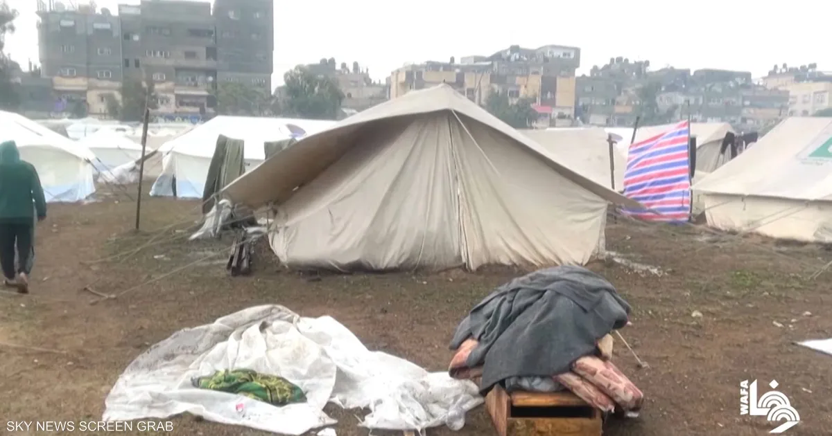 New weather system worsens conditions for displaced in Gaza