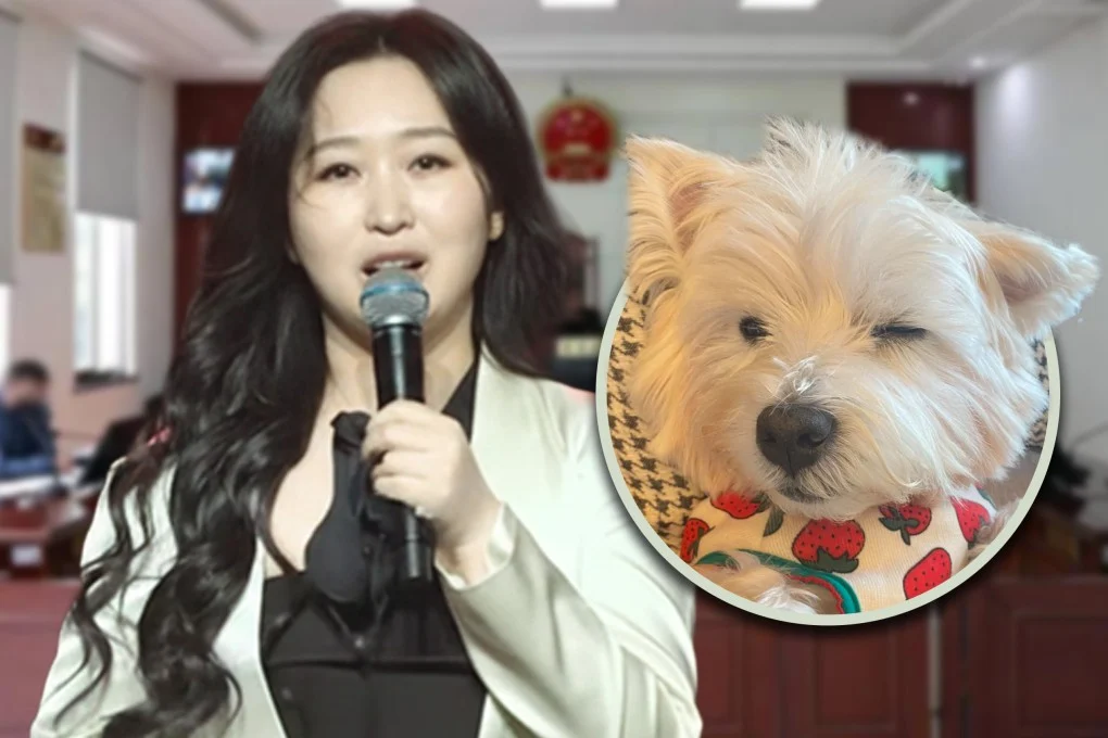 امرأة صينية تدافع عن حقوق الحيوانات بعد وفاة كلبها