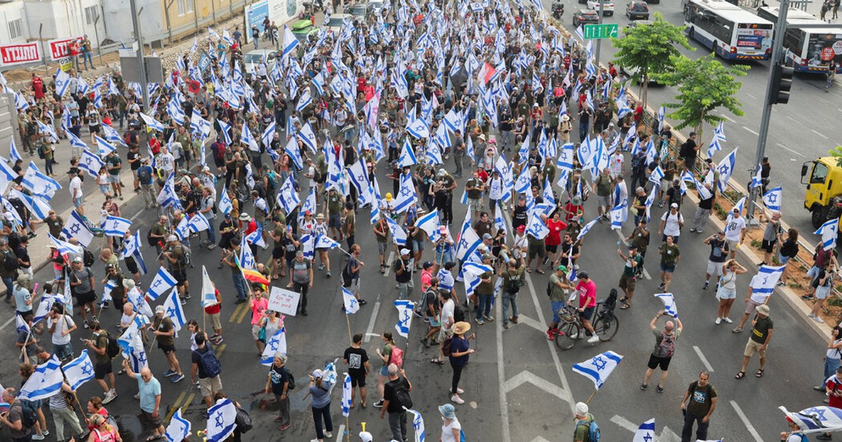 احتجاجات ضد فساد الحكومة في إسرائيل