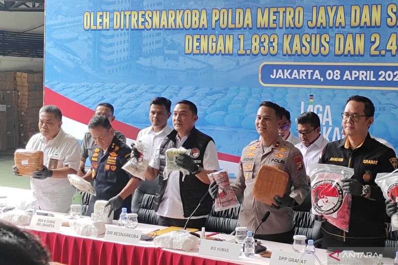 إندونيسيا تكافح المخدرات: 1.833 قضية و2.485 اعتقال