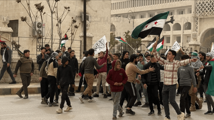 Protests in Syria Against Execution Law for Palestinian Prisoners