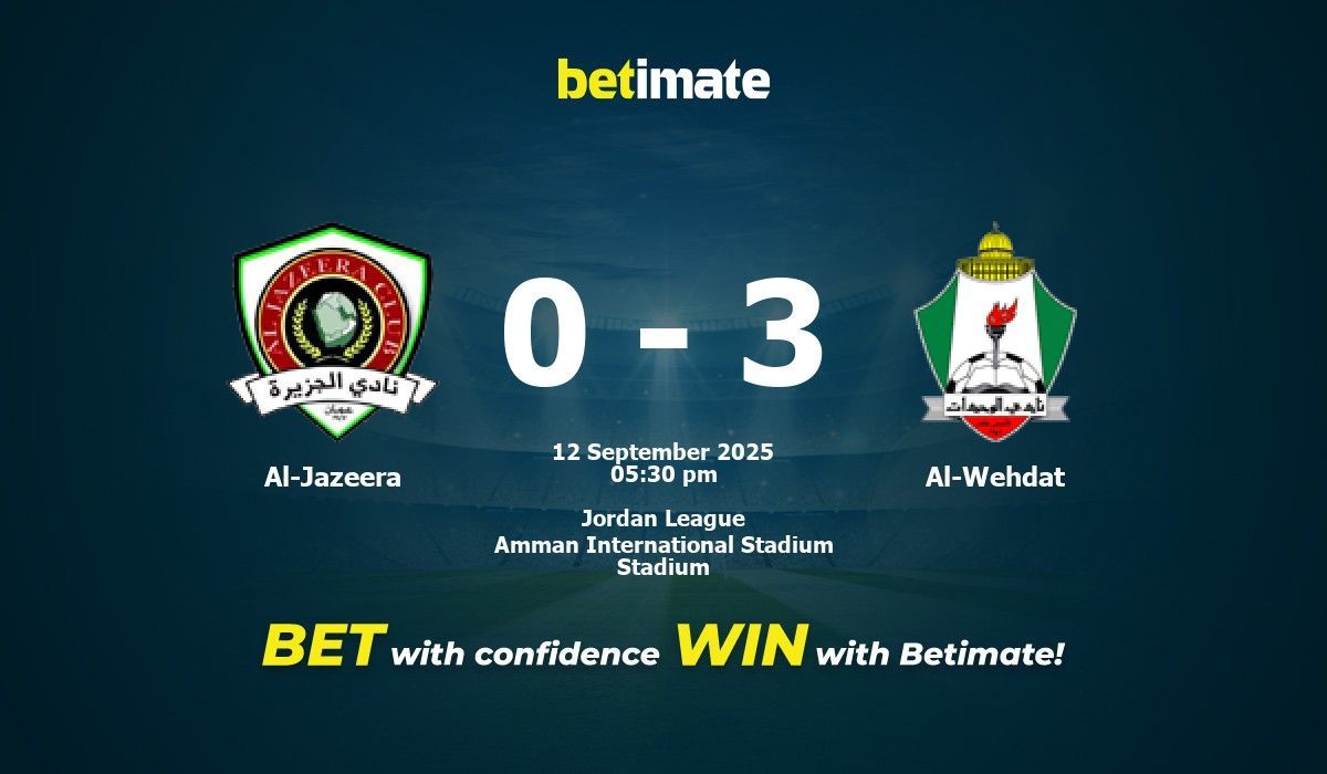 تعادل الوحدات والجزيرة في دوري المحترفين