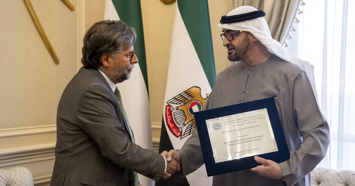 Mohammed bin Zayed honored as top humanitarian figure