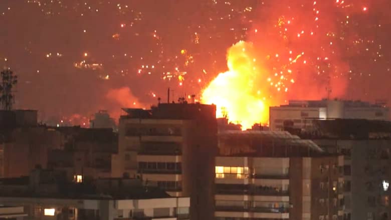 Intense Airstrikes on Southern Beirut and Clashes