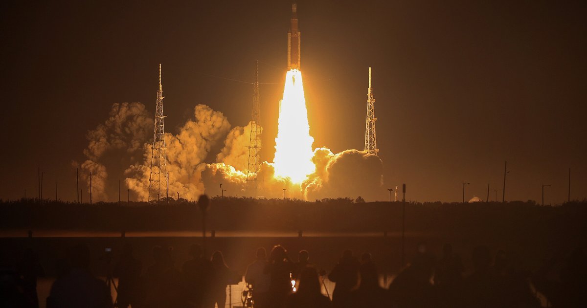 Start des Satelliten Shams im Rahmen der Mission Artemis 2