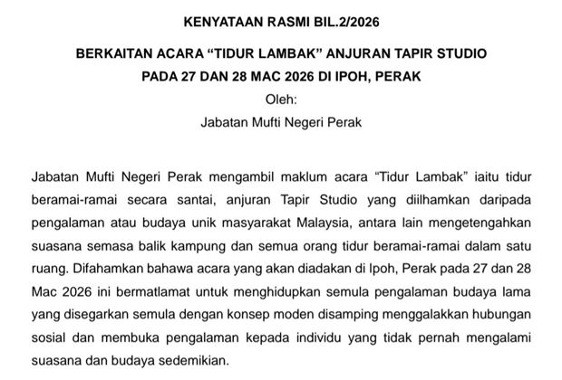 Call for Religious Authority Consultation Before Sleep Event