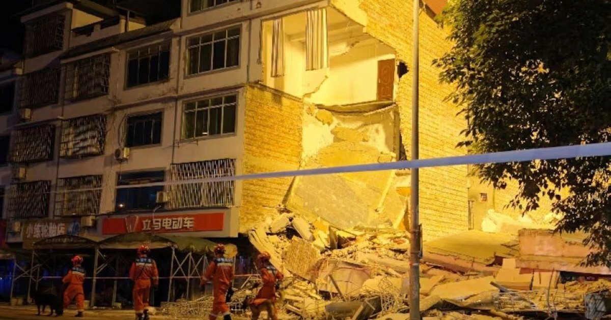 زلزال ليوتشو الصين 5.2 درجات