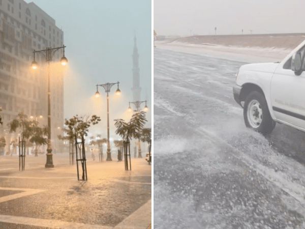 Regenfälle in Turaif erreichen Höchstwerte