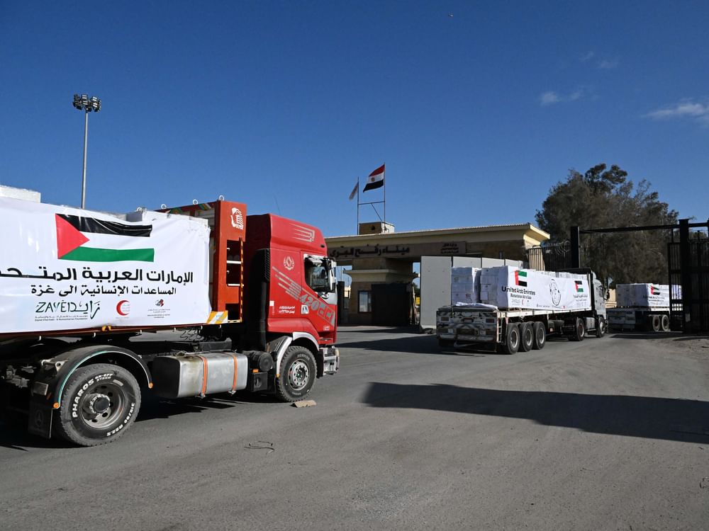 Convois émiratis arrivent à Gaza pour soutenir les enfants