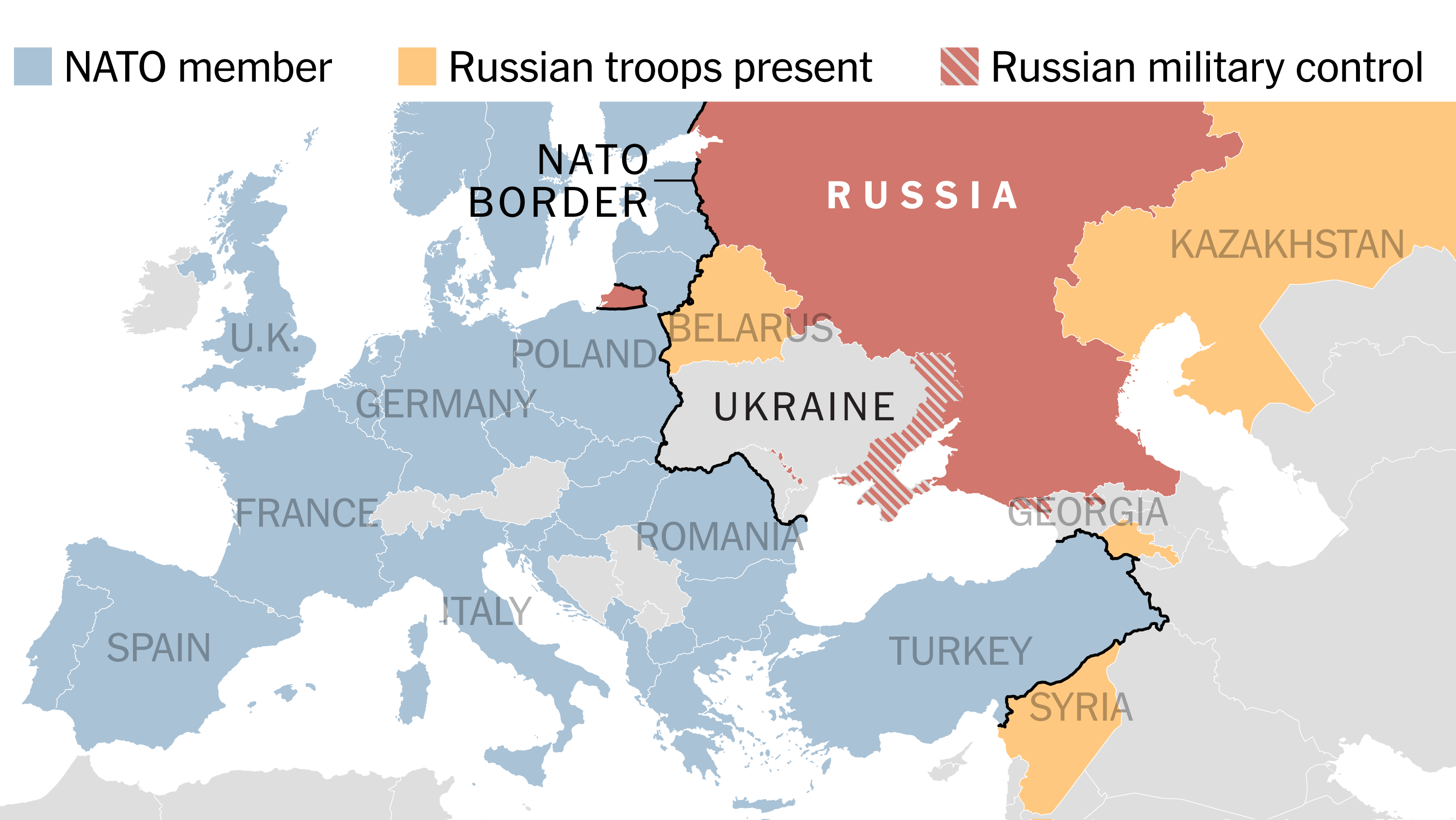 Renforcer l'influence russe face à l'occupation américaine