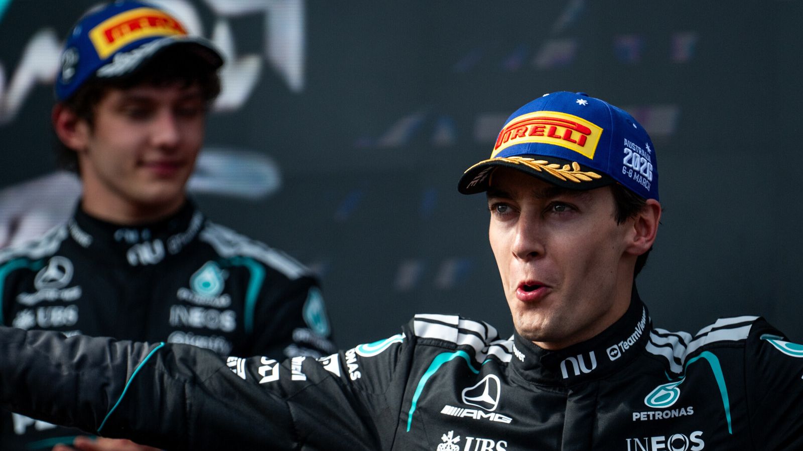 Russell und Antonelli beim Großen Preis von Japan