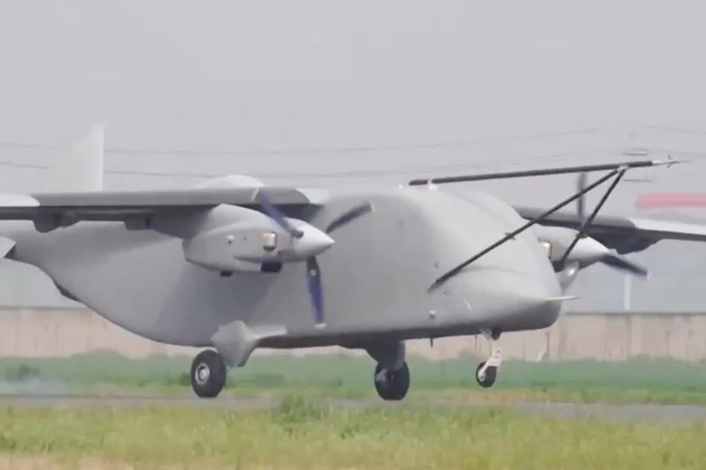 China conducts first flight of heavy drone cargo plane