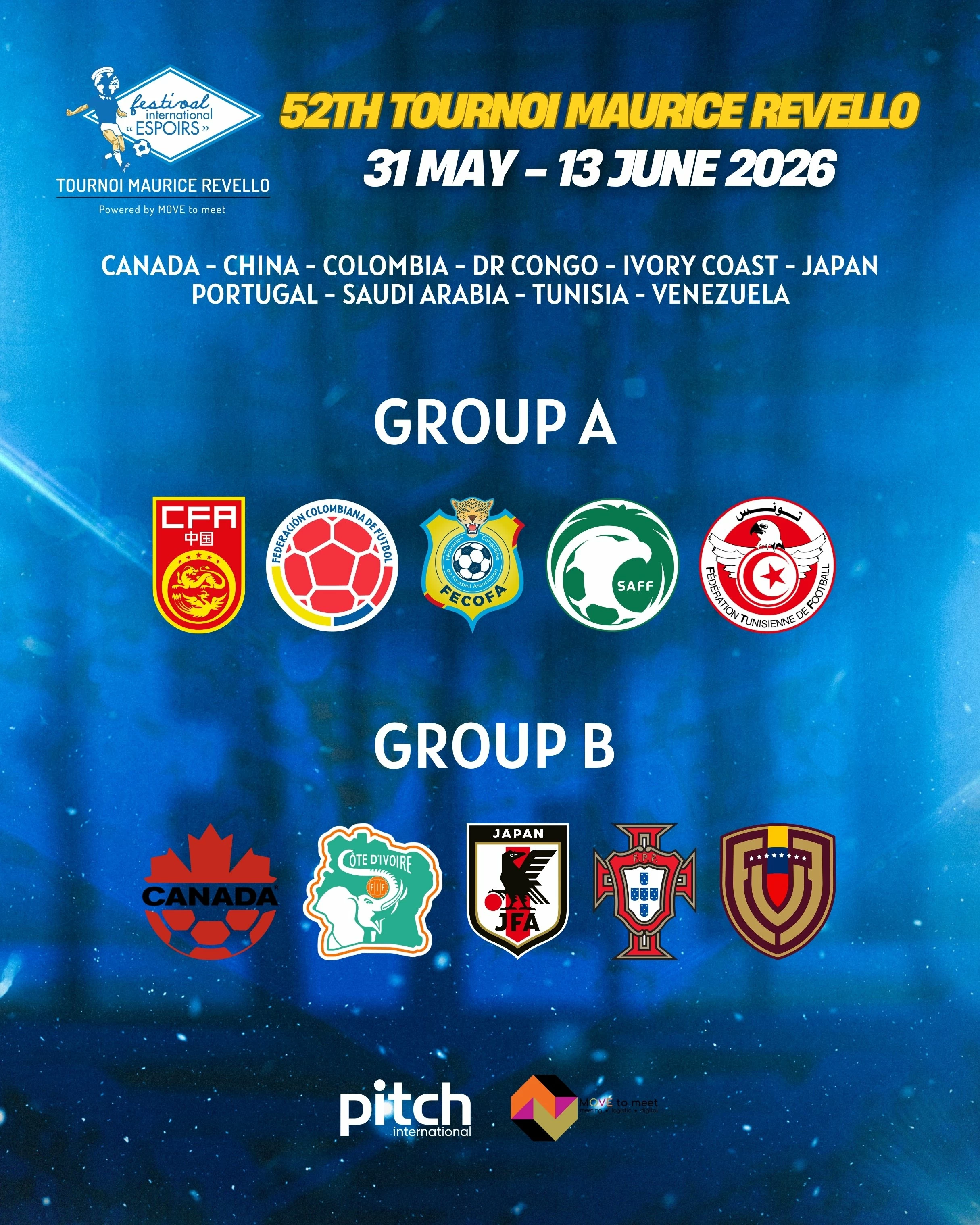 U23-Toulon-Trophäe 2026 - Saudi-Arabien in Gruppe A