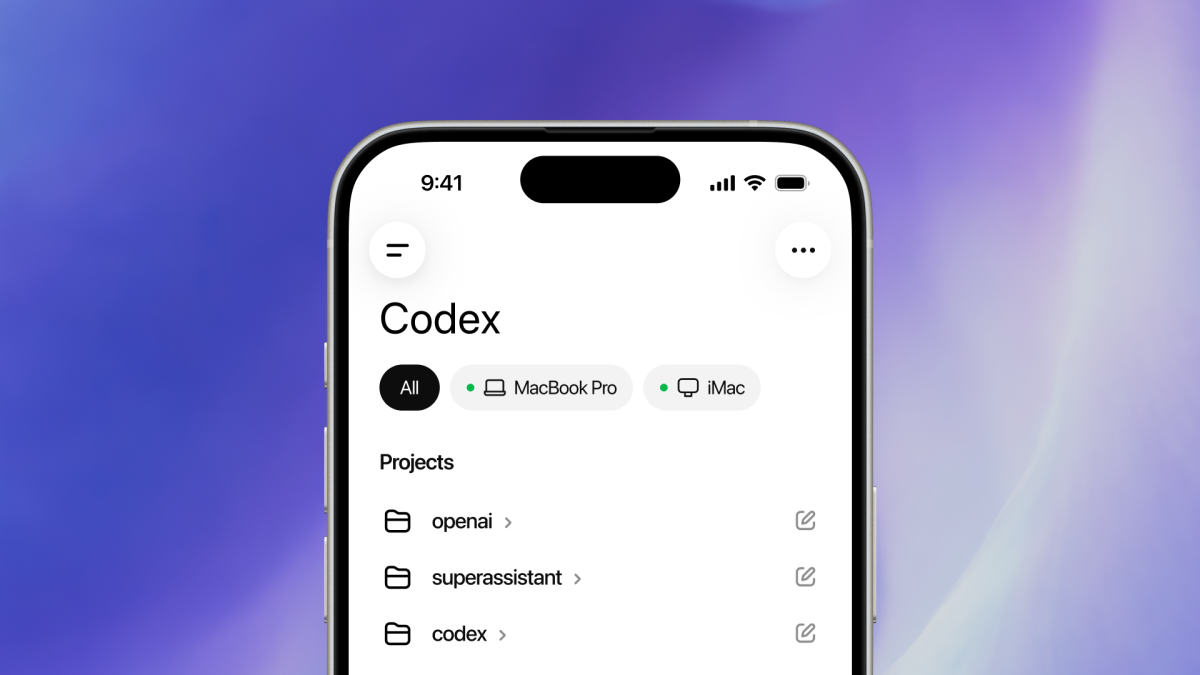 تحديث OpenAI Codex على الهواتف الذكية