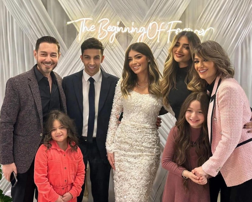 ملك أحمد زاهر تحتفل بعيد ميلاد والدها الخمسين