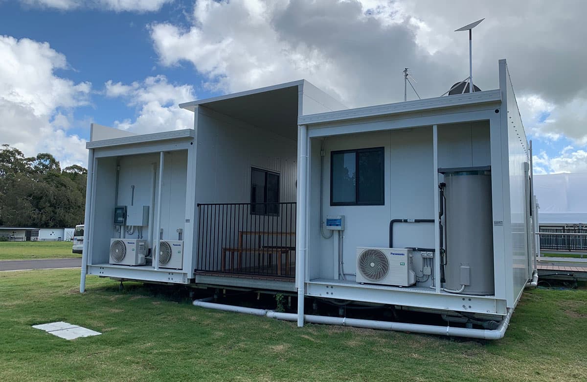 Construire des unités de logement temporaire pour sinistrés