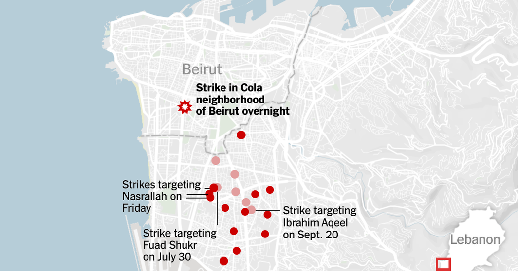 غارات إسرائيلية على بيروت: تصعيد التوترات في المنطقة
