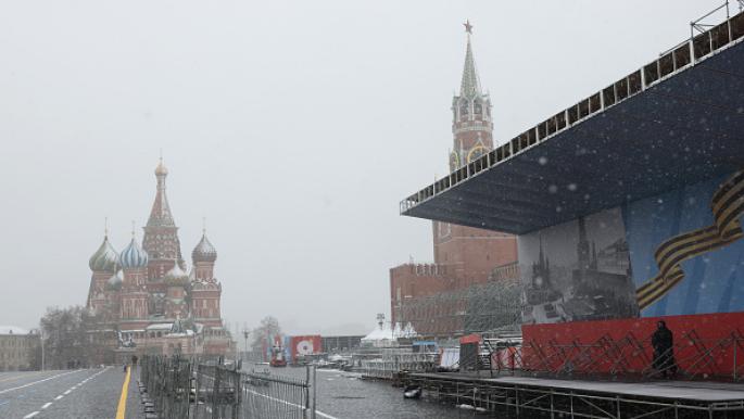 غياب المعدات العسكرية عن العرض العسكري في روسيا