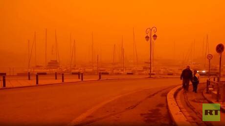 Sandsturm verwandelt Kreta in orange – Klimawandel