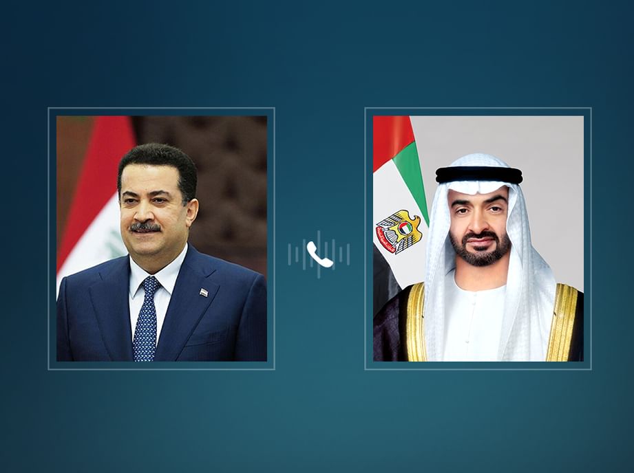 بحث هاتفي بين رئيس الدولة والرئيس العراقي حول التطورات الإقليمية