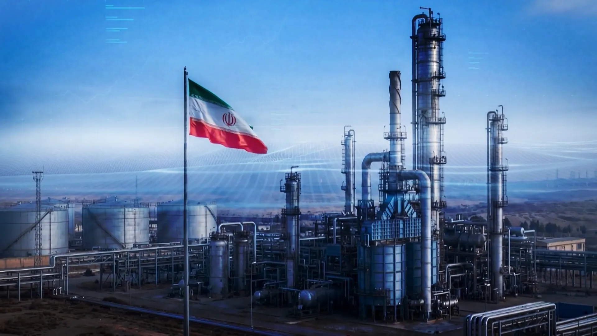 إغلاق آبار النفط الإيرانية بسبب الحصار الأمريكي