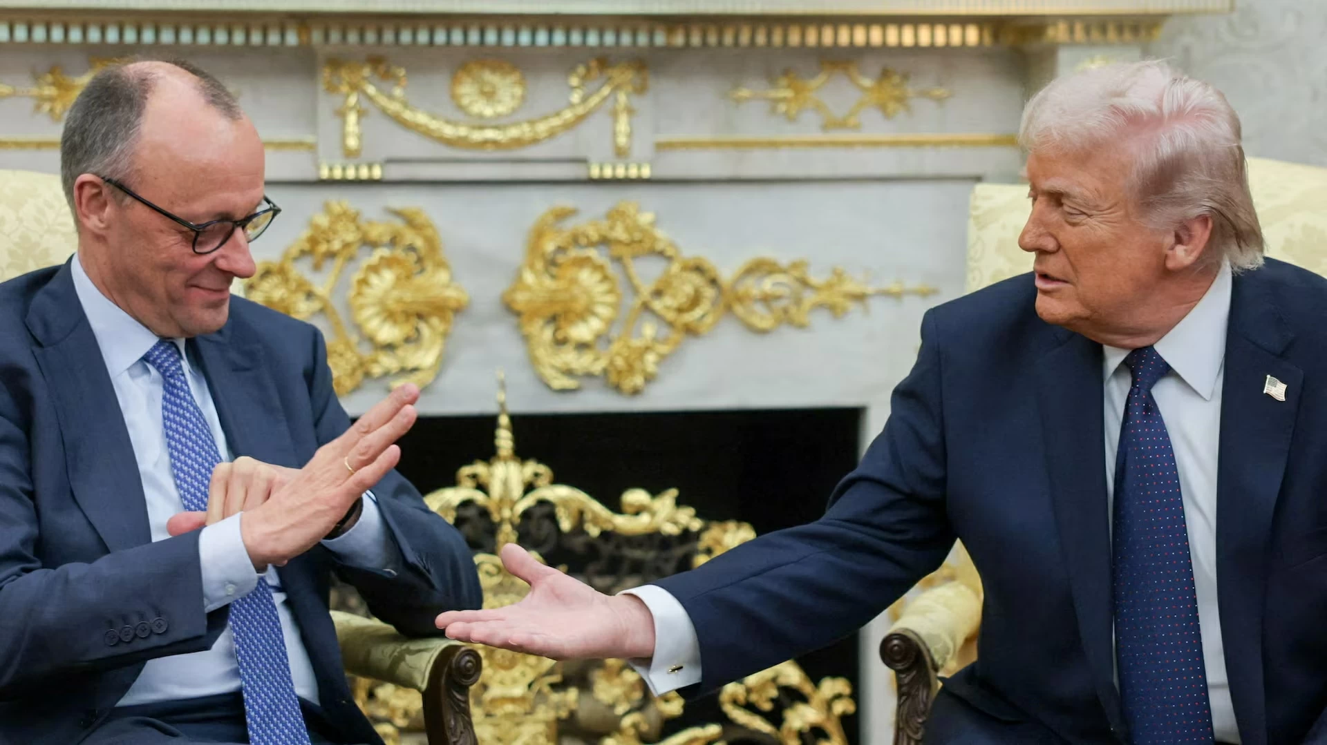 ترمب يهاجم المستشار الألماني بسبب إيران