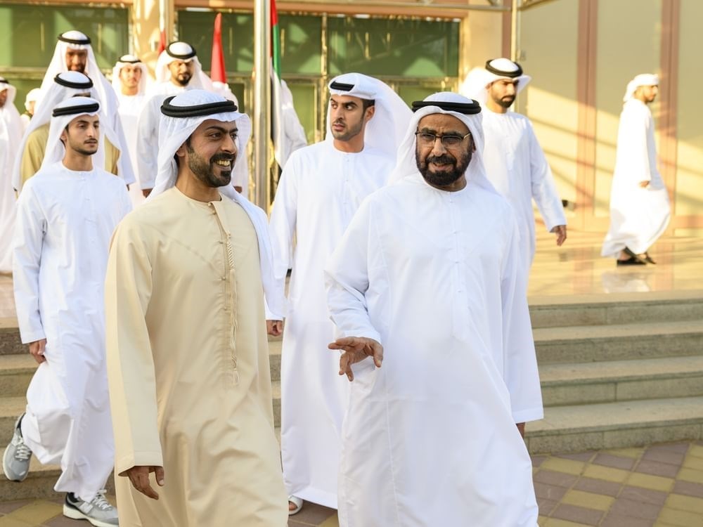 حضور سعيد بن طحنون حفل زفاف منصور البلوشي