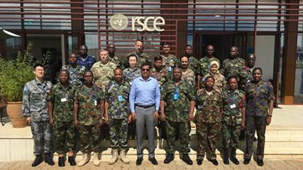 Training afrikanischer Offiziere in Ägypten für die UN