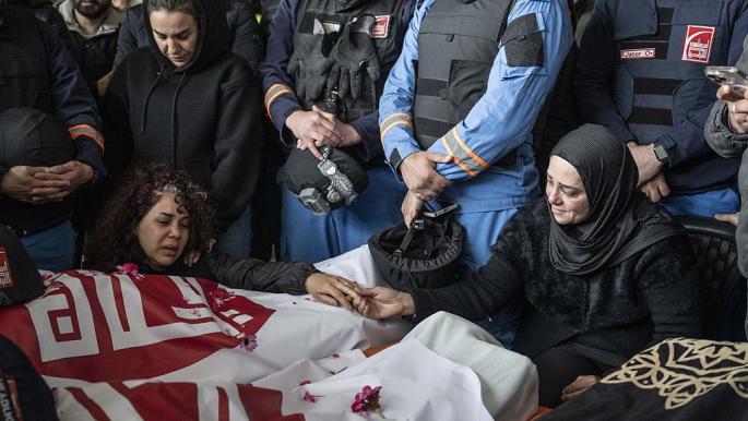 Two paramedics martyred in Israeli airstrike in Lebanon