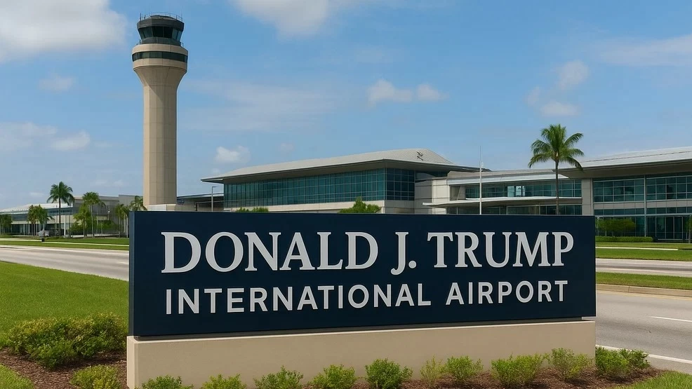 Renommer l'aéroport de Palm Beach en hommage à Trump
