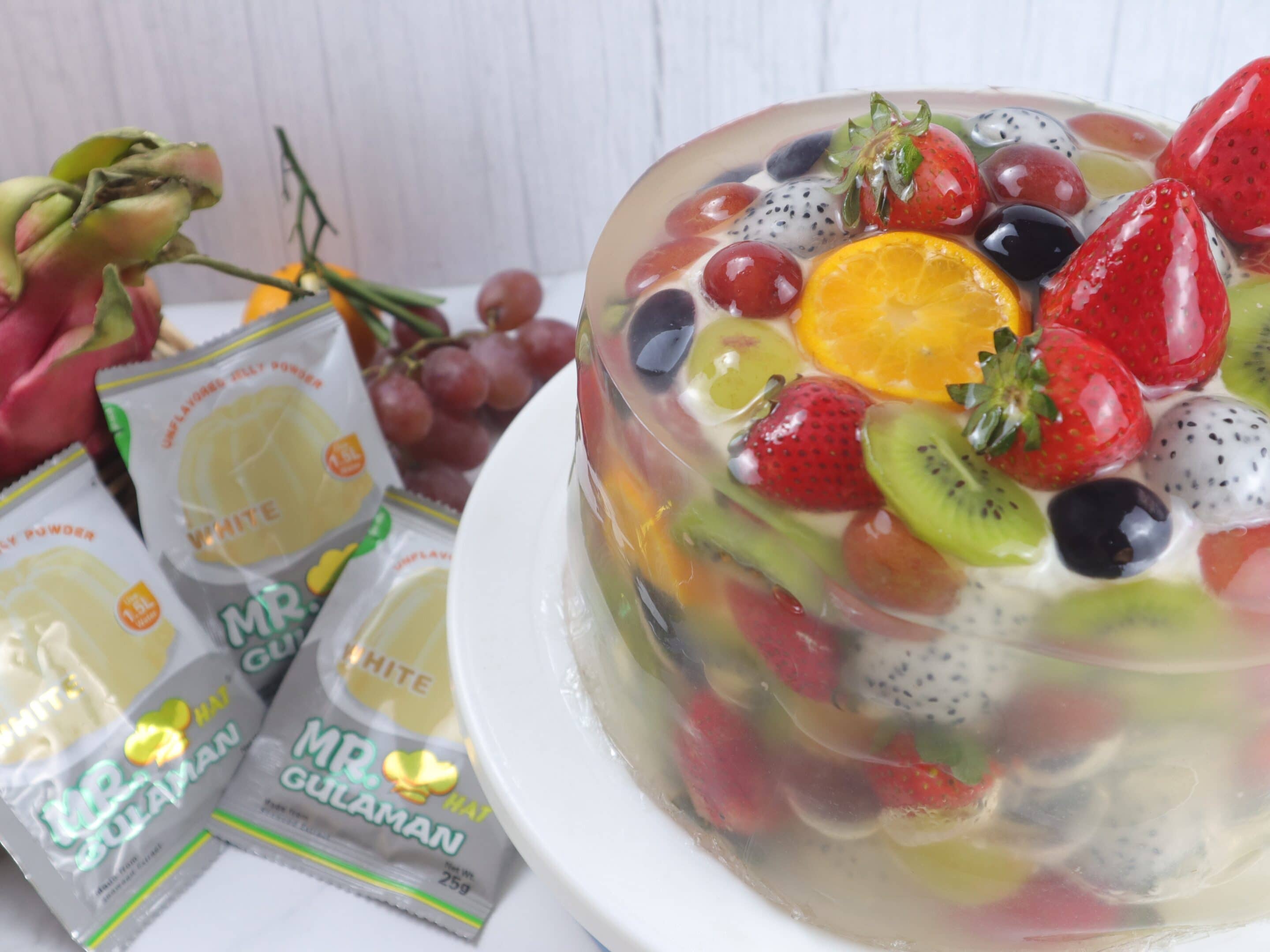 How to Prepare Fruit Jelly Cake with Fresh Fruits