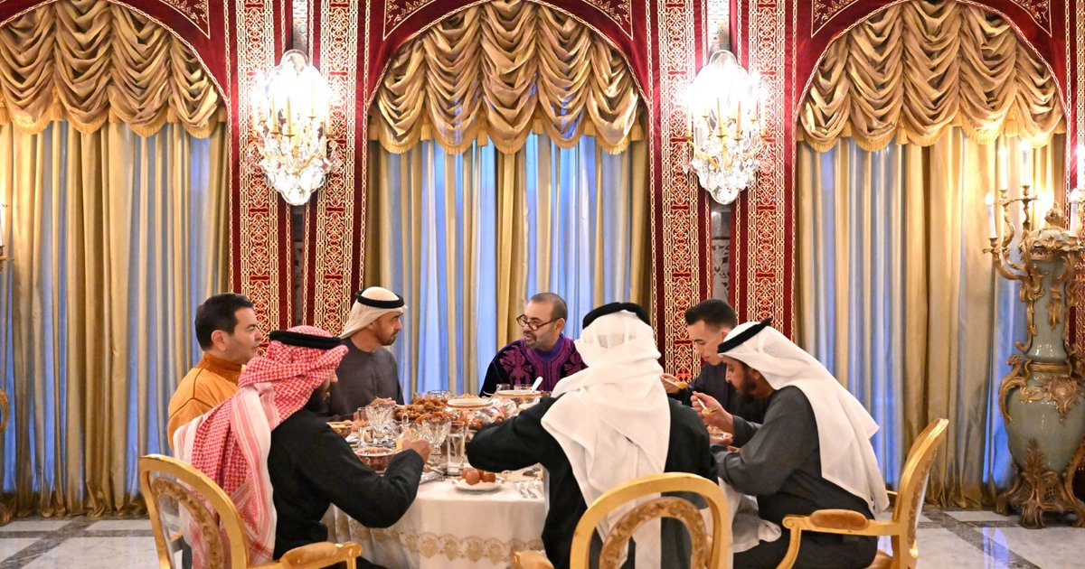 Iftar von Mohammed bin Zayed und König von Marokko