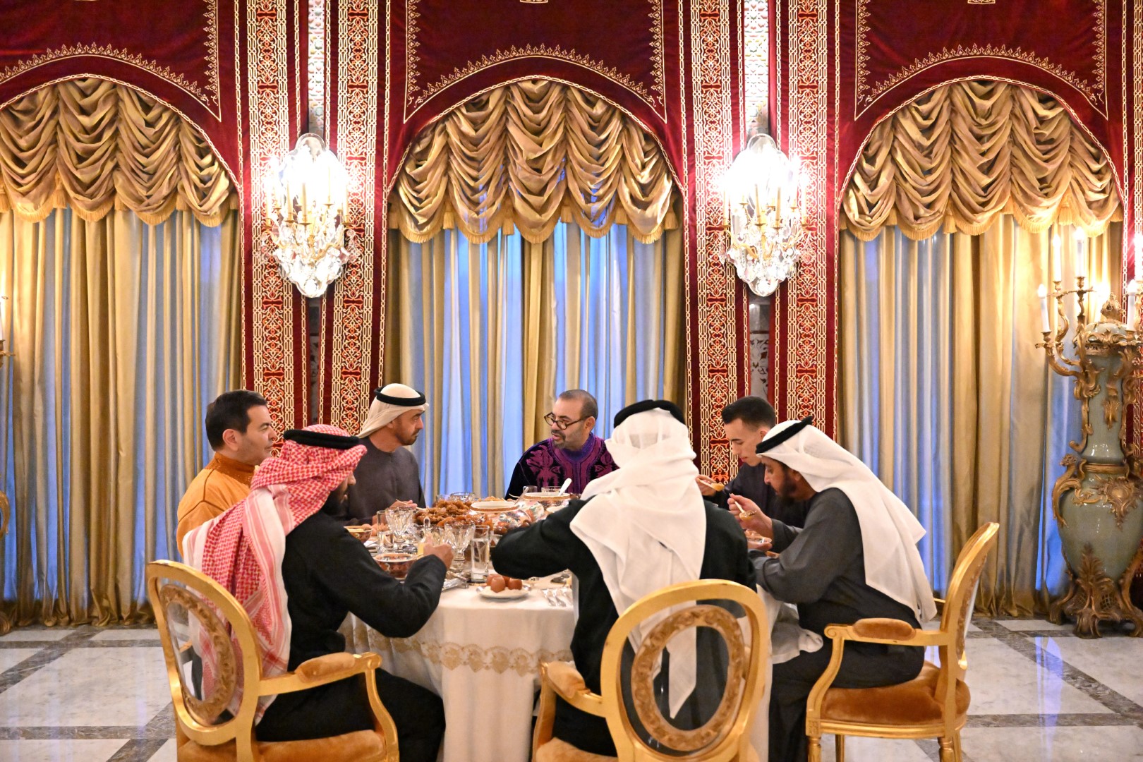 Sheikh Mohammed bin Zayed Attends Royal Iftar in Morocco