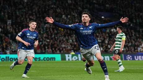 أرسنال يفوز على سبورتنغ لشبونة في ربع نهائي دوري الأبطال