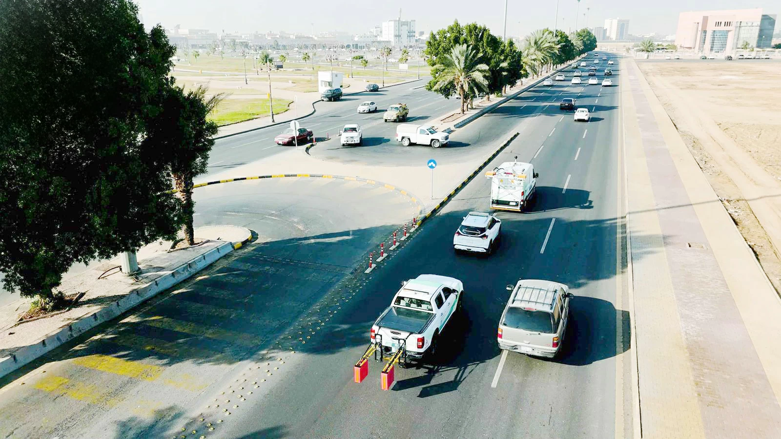 مشروع ذكي لتحسين الطرق في تبوك