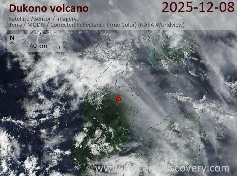 انخفاض نشاط بركان دوكونو في إندونيسيا