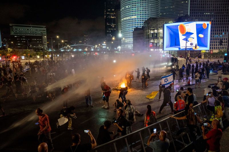 Protests in Tel Aviv Against War with Iran