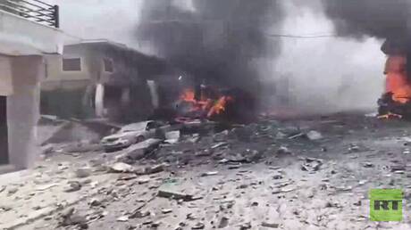 Israels Luftangriff auf Hnaouiyeh im Libanon