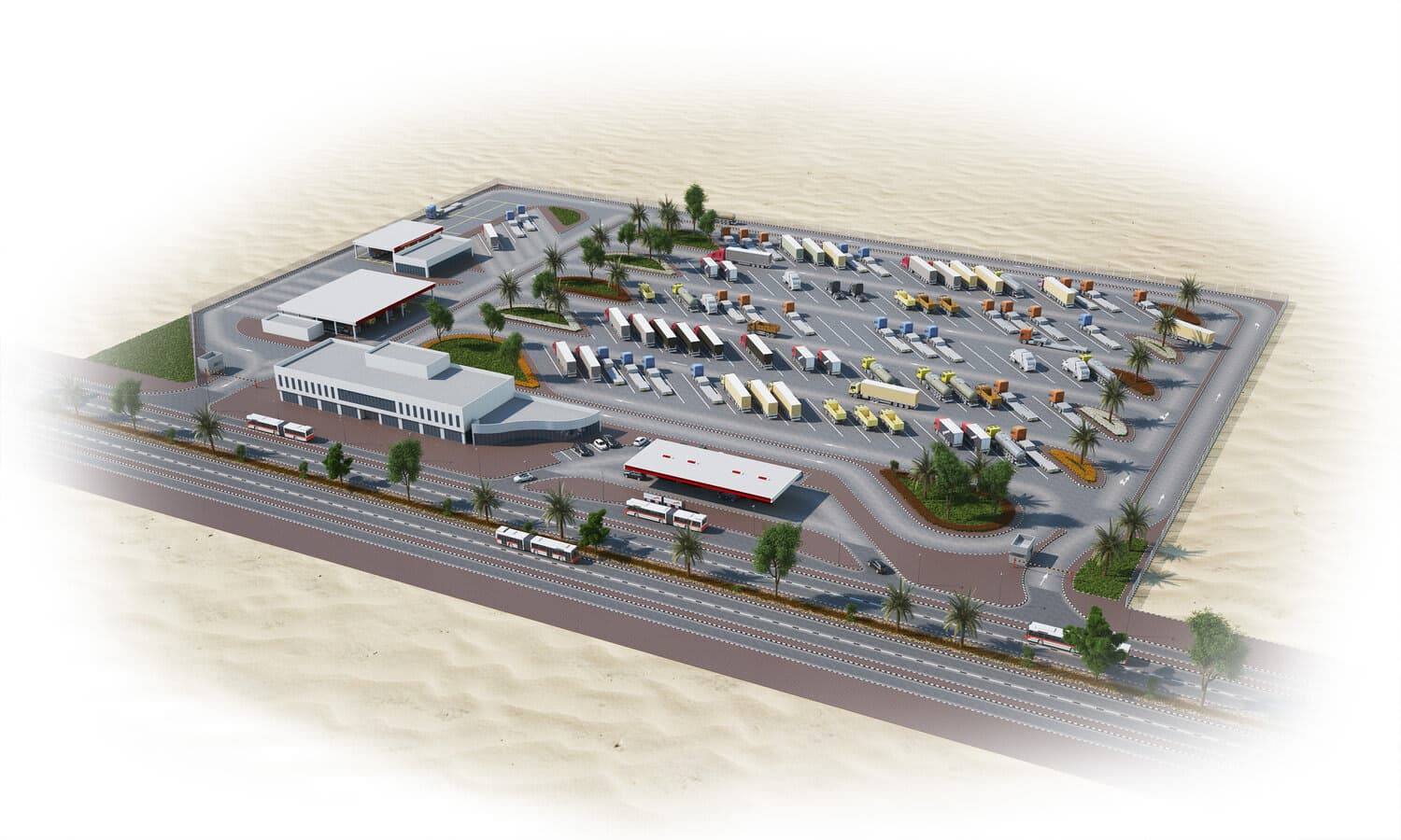 Dubaï prévoit des aires de repos pour camions