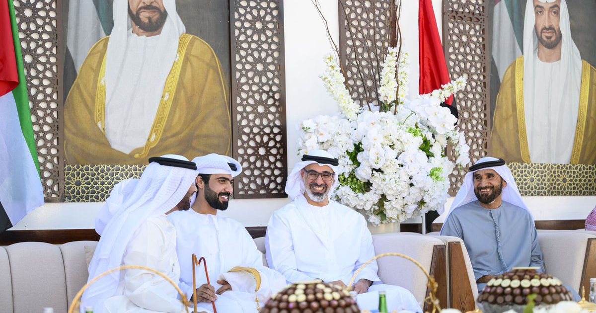 Empfang von Gratulanten zum Ramadan in den VAE