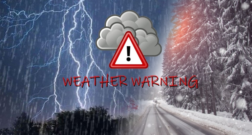 Meteorological Authority's Warning for Wednesday Weather