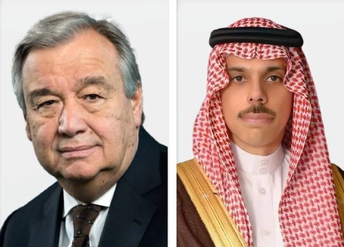 مكالمة بين وزير الخارجية السعودي والأمين العام للأمم المتحدة