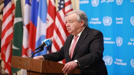 غوتيريش يرحب بوقف إطلاق النار بين إيران والولايات المتحدة