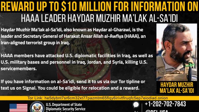 حيدر الغراوي وتصنيفه كقيادة إرهابية في العراق